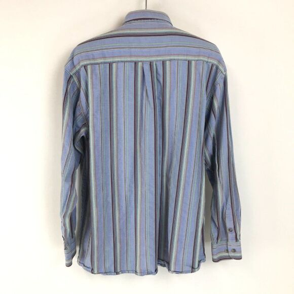 Wrangler 20X Button Down Shirt Mens XL Striped Casual Long Sleeve Cotton Western - Picture 4 of 10